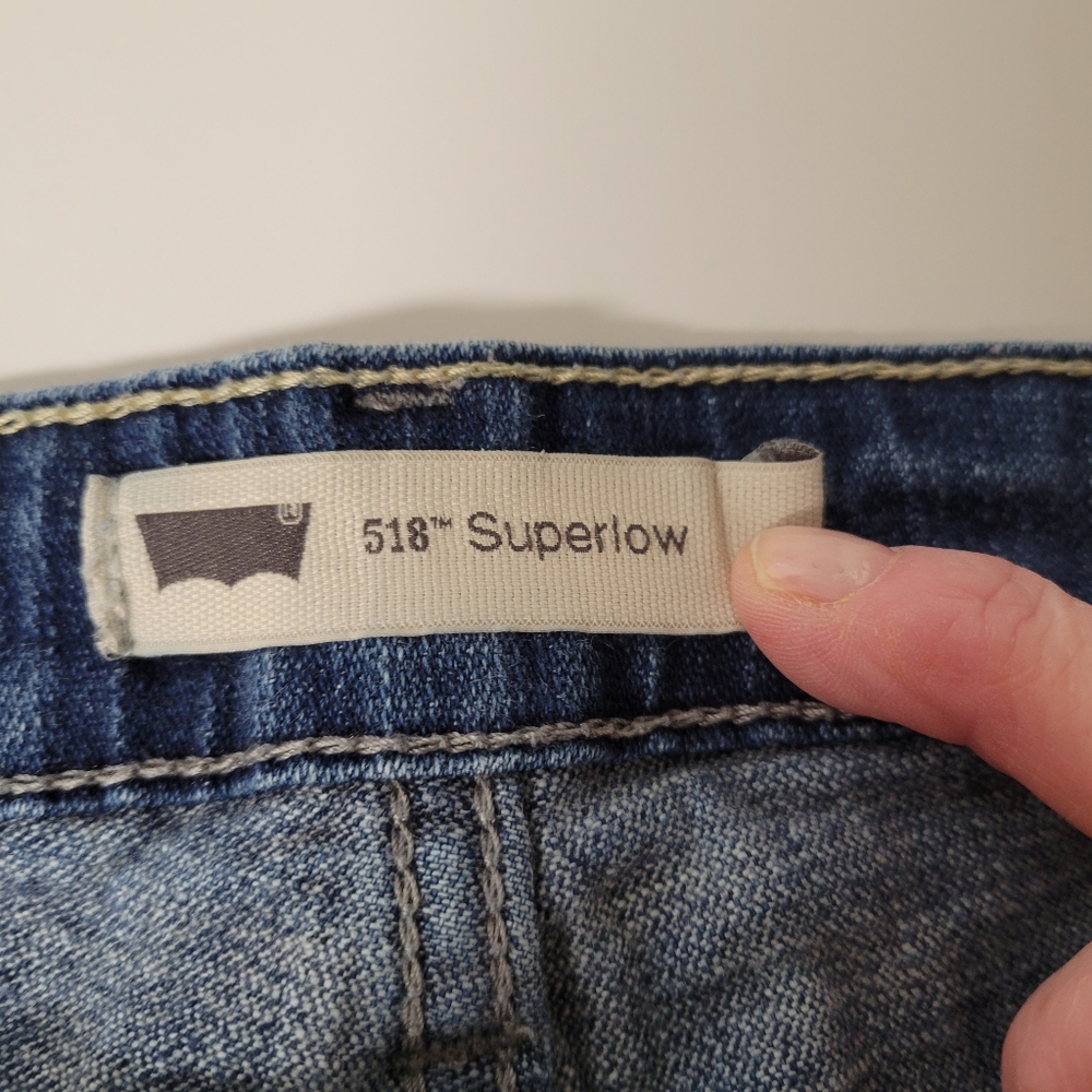 Levi's 518 women's Vintage Superlow Bootcut jeans junior's Size 11 M 30x32 - Picture 14 of 15